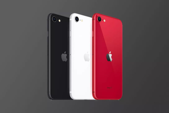 Ba tùy chọn màu sắc của iPhone SE 2020