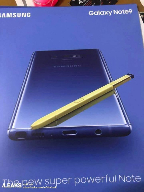 Lộ hình ảnh Samsung Galaxy Note 9 
