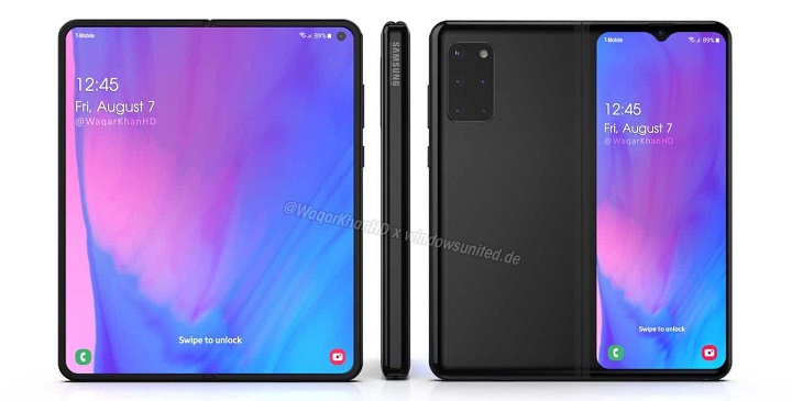 Thiết kế màn hình của Galaxy Fold 2