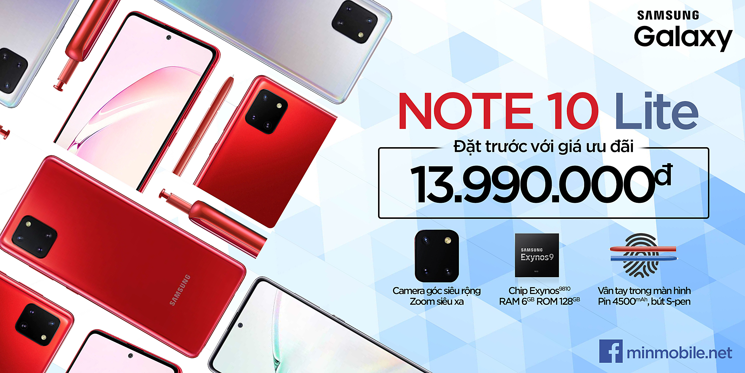 Đặt mua ngay Galaxy Note 10 Lite chính hãng giá cực tốt tại MinMobile