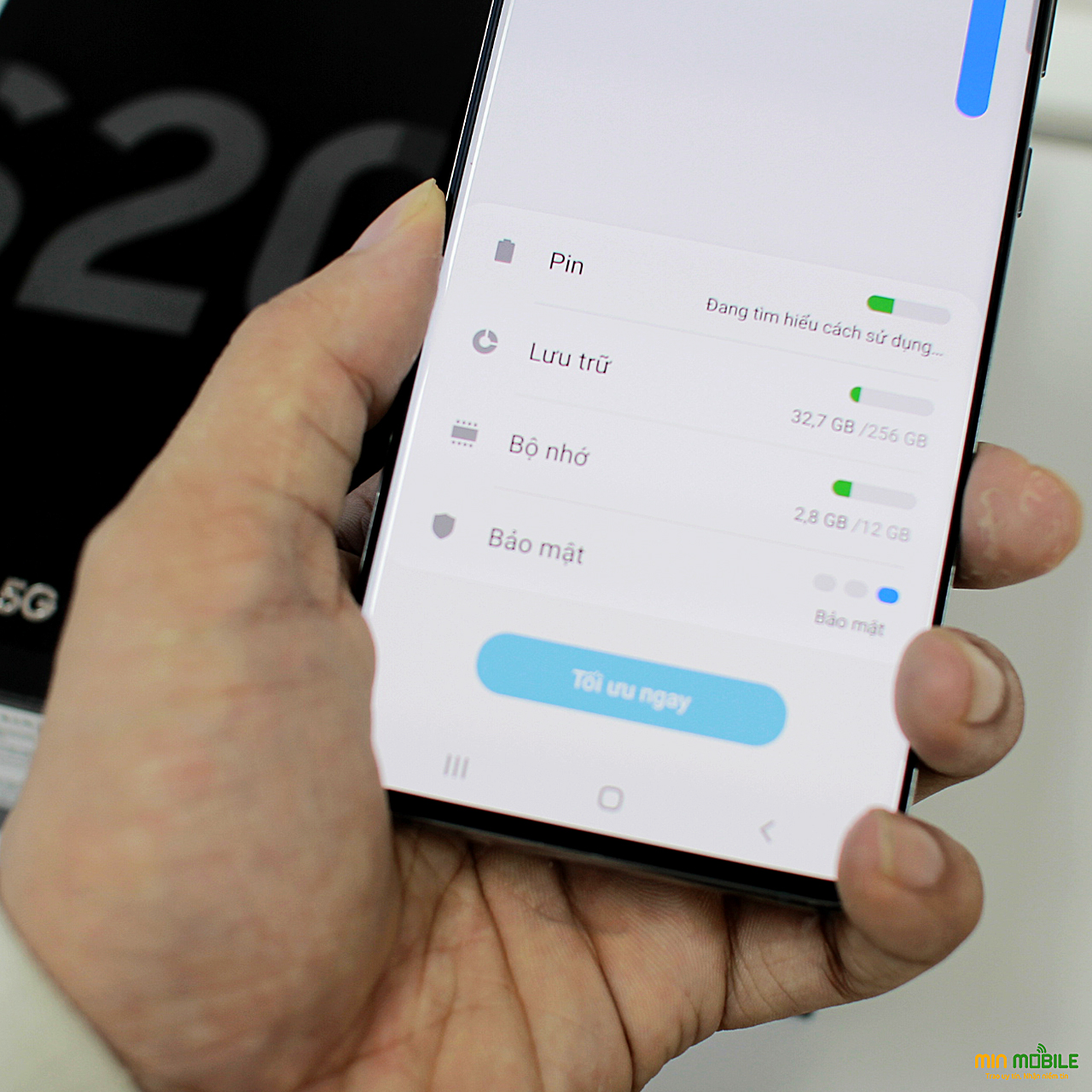 Galaxy S20+ xách tay có tùy chọn dung lượng 256GB