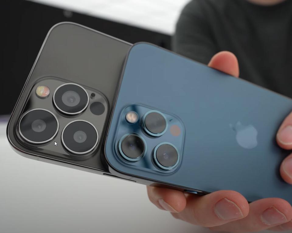 Cụm camera được cho là của iPhone 13 Pro to hơn khá nhiều