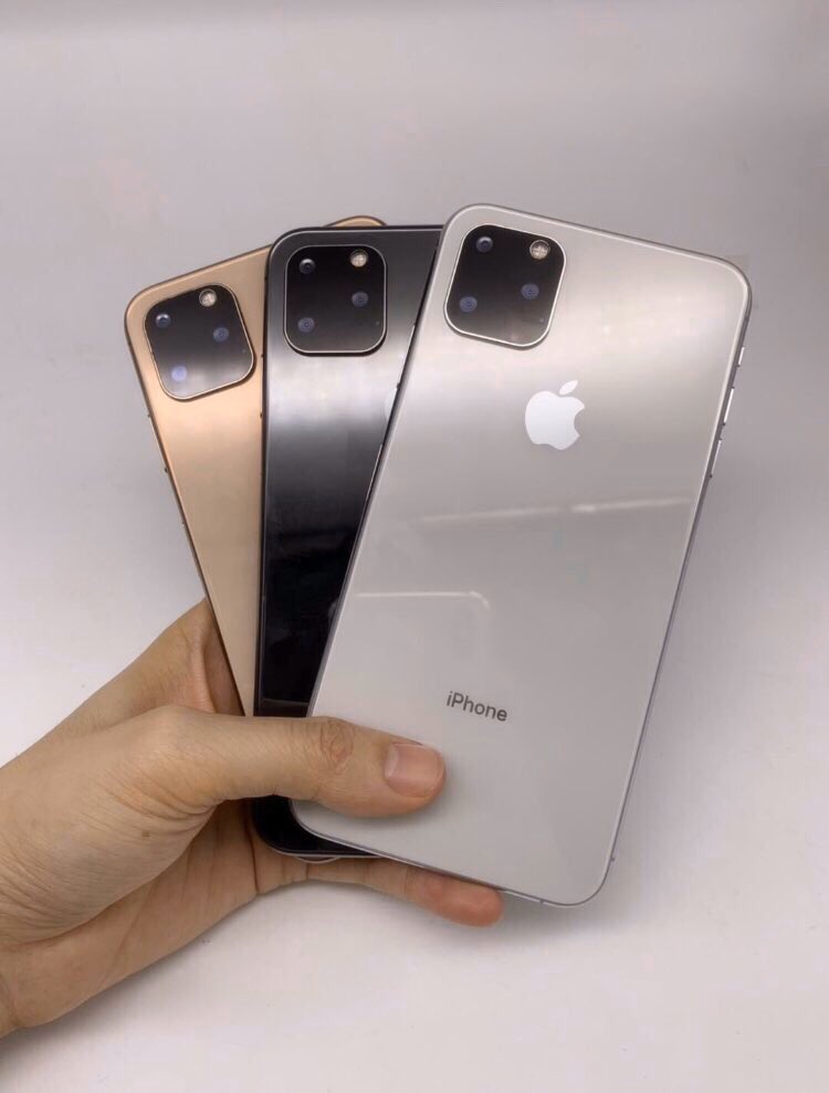 iPhone 11 với cụm 3 camera vuông và 3 phiên bản màu sắc khác nhau