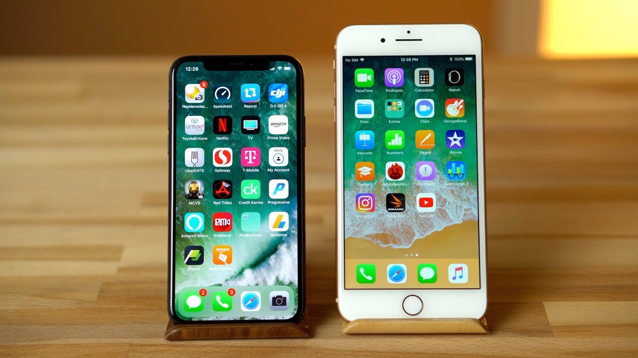 iPhone X vs iPhone 8 Plus 