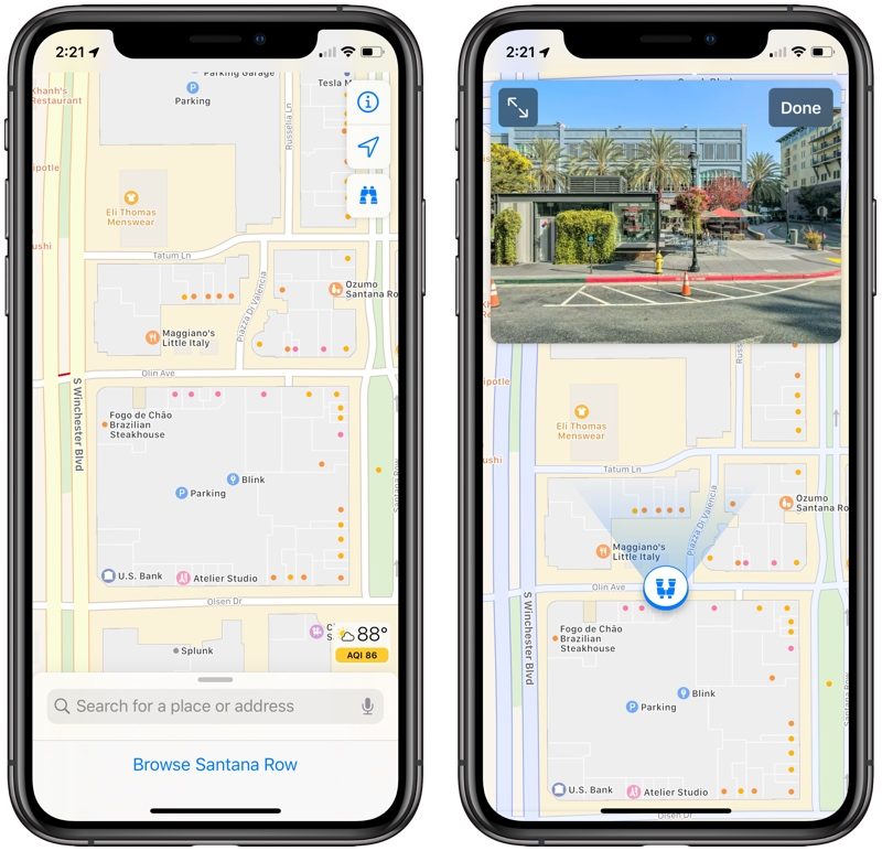 Giao diện Apple Maps được thay đổi cùng với tính năng Street View 