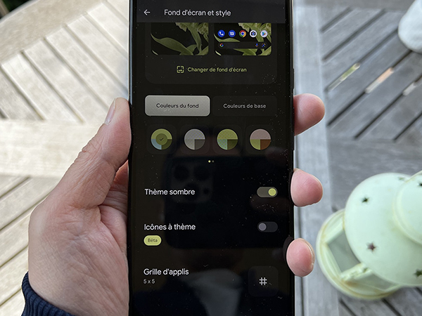 Giao diện Android 13 được thay đổi