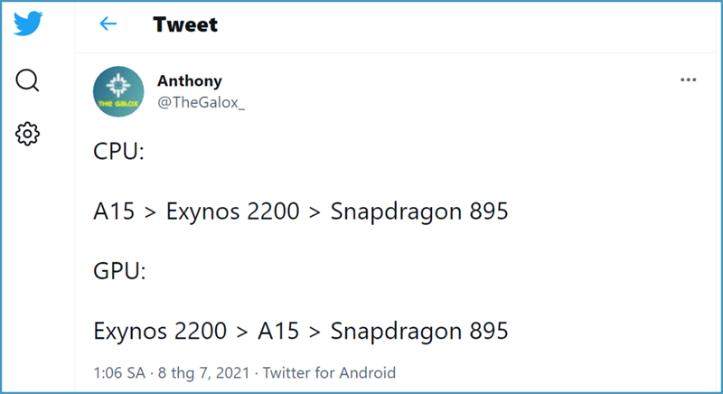 Exynos 2200 được đánh giá cao về hiệu năng đồ họa