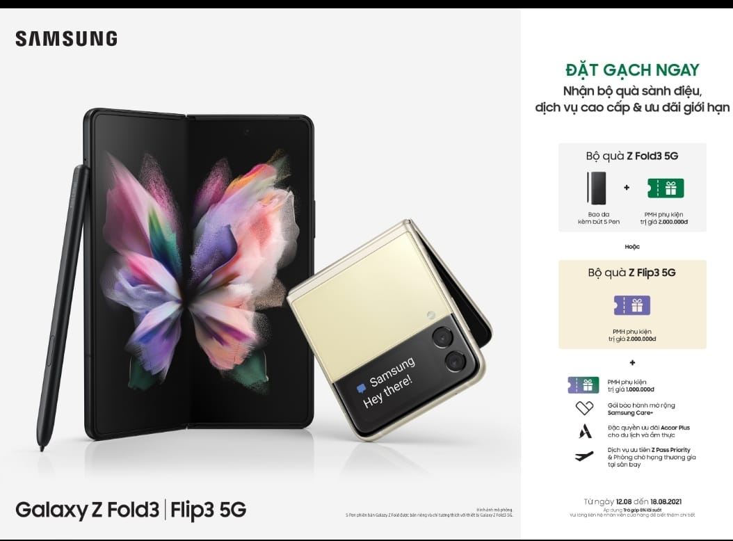 Đặt trước Galaxy Z Fold 3 để có những phần quà giá trị