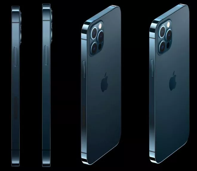 iPhone 12 Pro tại thị trường Mỹ và Anh có sự khác biệt ở chi tiết cạnh phải 