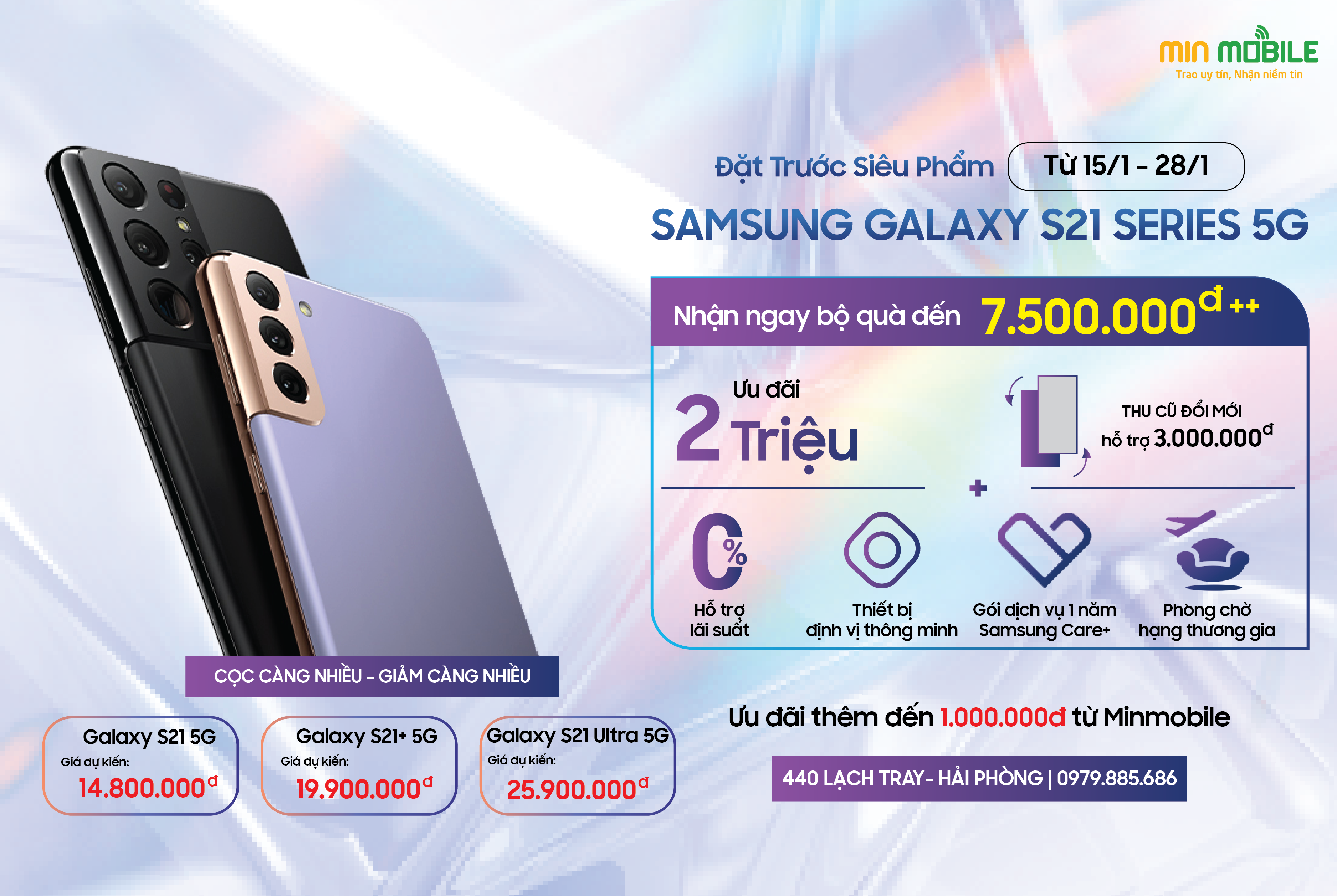 Giá Galaxy S21 series tại MinMobile