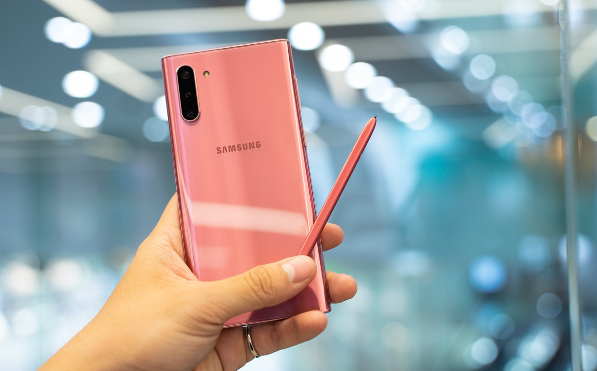 Phiên bản Galaxy Note 10 màu hồng cùng bút S-Pen