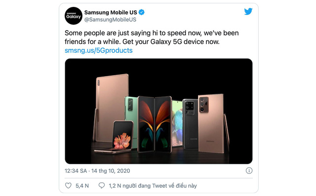 Samsung đã có mạng 5G từ lâu 