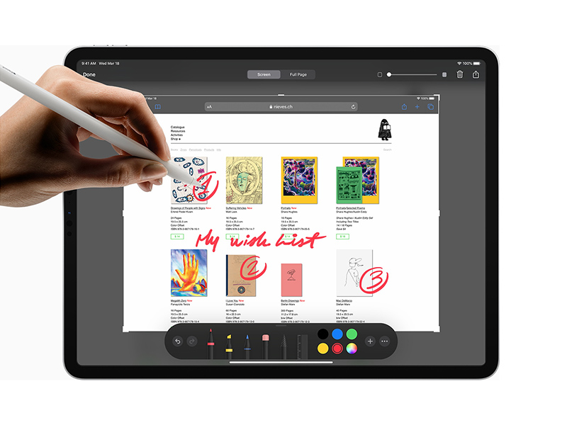 Màn hình iPad Pro 2020 phù hợp cho việc thiết kế đồ họa