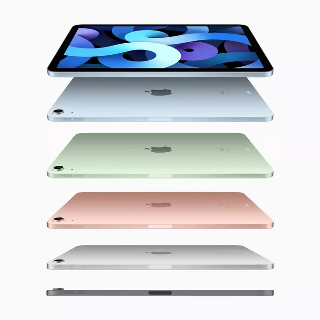 Các tùy chọn màu sắc của iPad Air được giới thiệu trong sự kiện Time Flies