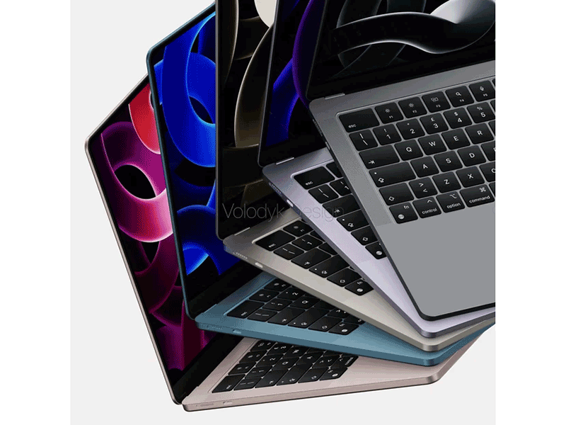 Mẫu Macbook mới có thể có 5 tùy chọn màu sắc khác nhau