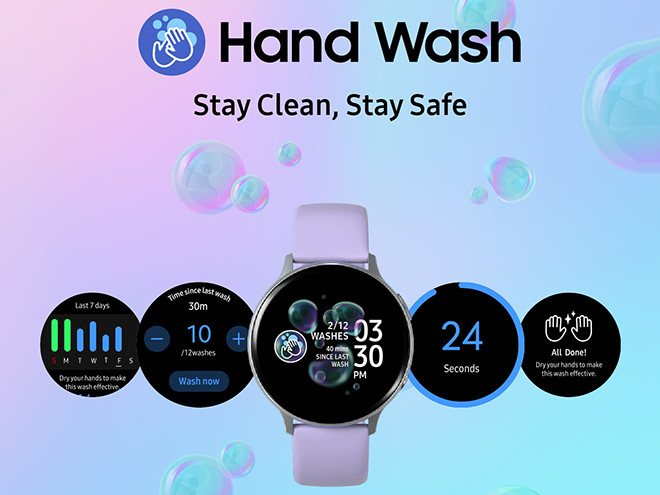 Ứng dụng rửa tay của Samsung