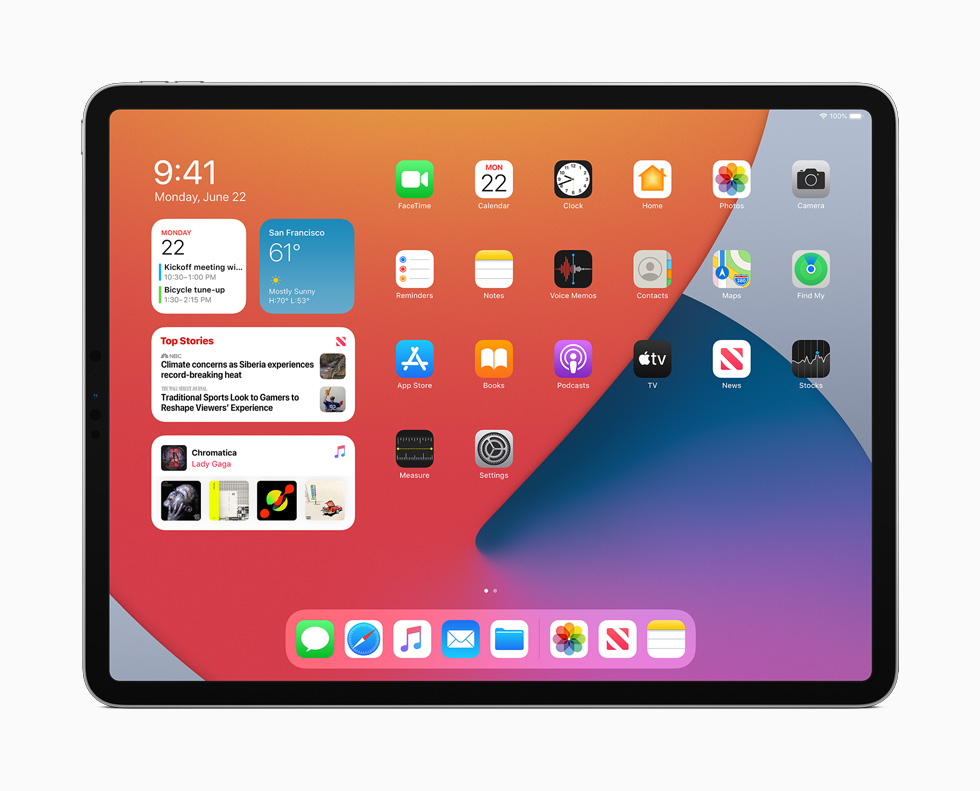 iPadOS 14 có một vài thay đổi về thiết kế
