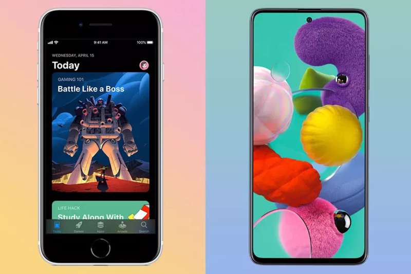 iphone-se-2020-vs-galaxy-a51