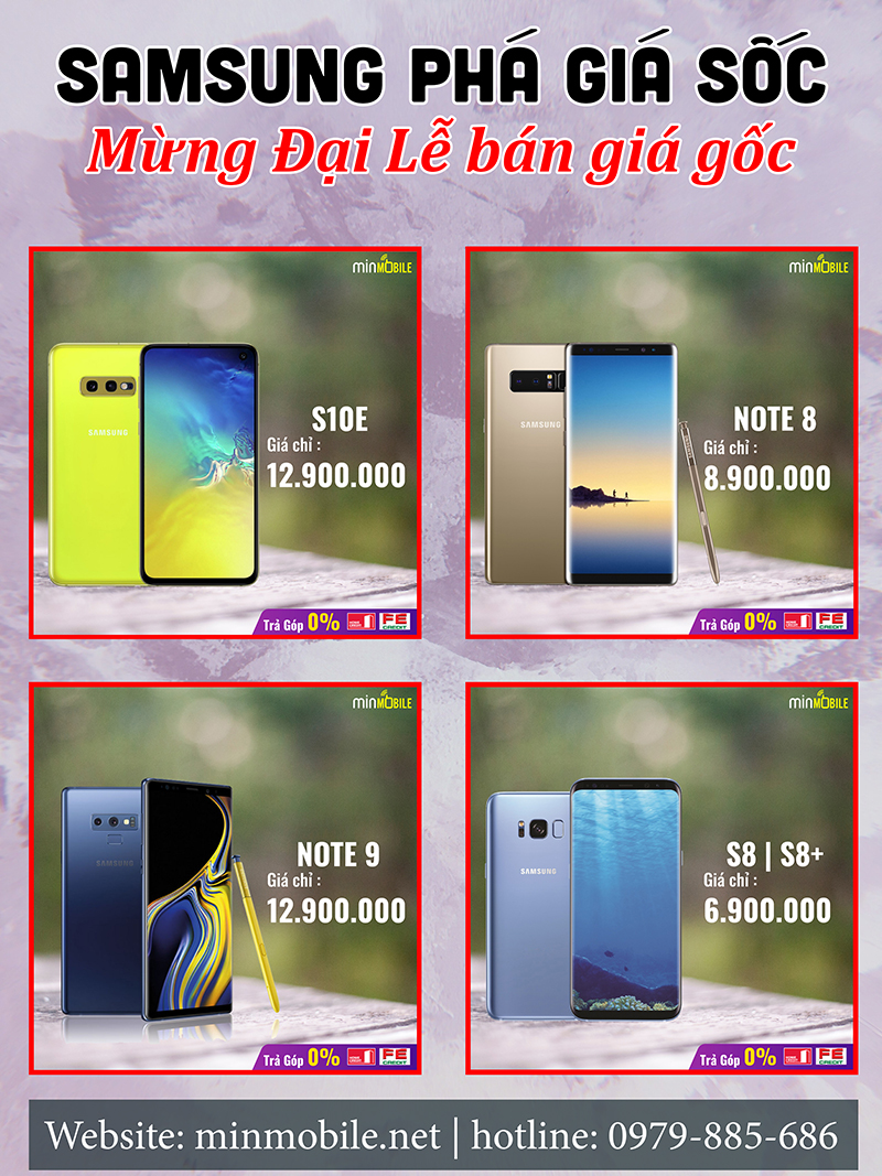 Samsung Galaxy giá rẻ, xách tay, uy tín tại Hải Phòng, Tp Vinh Nghệ An