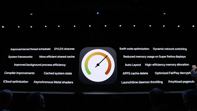 iOS 13 được tối ưu hóa hơn so với iOS 12
