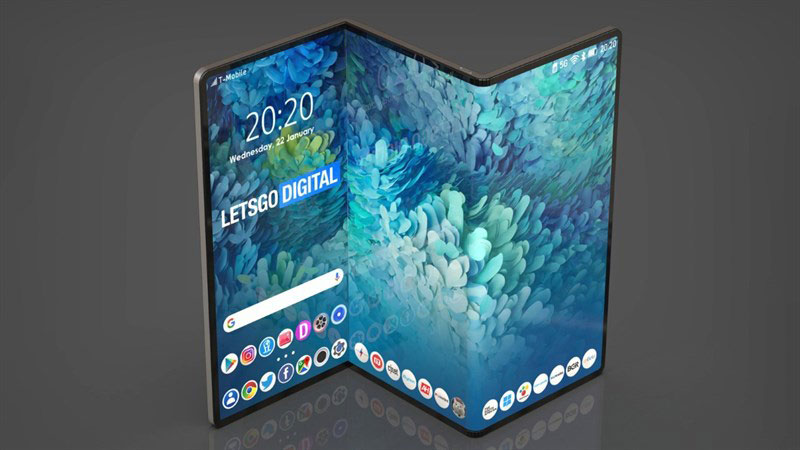 Mẫu máy tính bảng màn hình gập đang được Samsung nghiên cứu phát triển