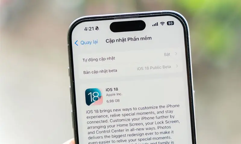 Các tính năng mới trên iOS 18