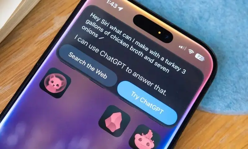 Tính năng ChatGPT với Siri trên bản cập nhật iOS 18.2